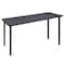 Regency Kee Folding Tables, 60 W, 24 L, 29 H, Wood, Metal Top, Grey MTF6024GYBK - alternate 1